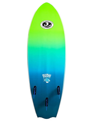 California Board Company Sushi Fish foam surfboard package 5ft 8 - Green/Blue