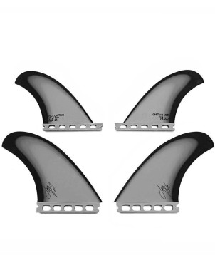 Captain Fin Jeff McCallum Especial Fiberglass Futures Quad Fins Large - Black
