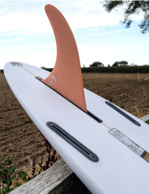 Captain Fin Raked Longboard Fin 8.5 - Salmon