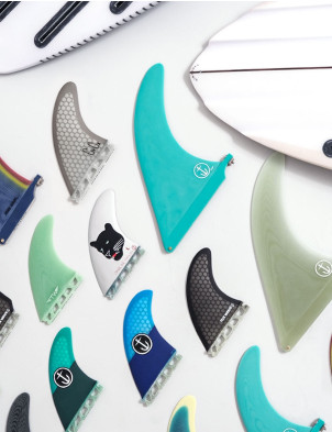 Captain Fin Raked Longboard Fin 8.5 - Teal