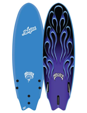 Catch Surf Odysea X Lost Round Nose Fish soft surfboard 5ft 5 - Blue