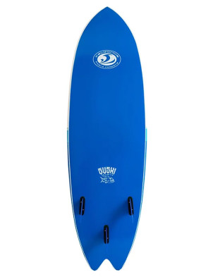 California Board Company Sushi Fish Soft Surfboard 6ft 2 Package - Blue
