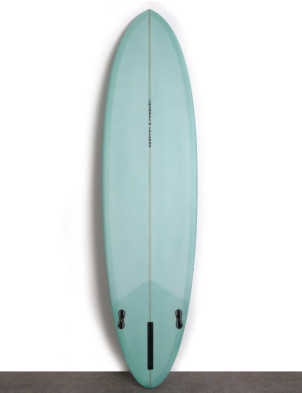 Channel Islands Mid surfboard 7ft 0 FCS II - Mint Green Resin Tint