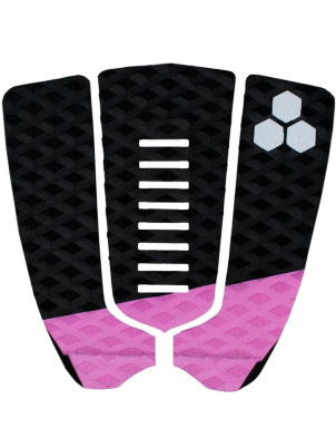 Channel Islands Mixed Groove Surfboard tail pad - Black/Pink