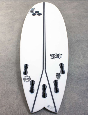 Channel Islands Rocket Wide Swallow surfboard Spine-Tek 5ft 11 FCS II - White