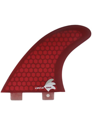 Circle One FCS M5 Honeycomb Tri Fin Set Medium - Red