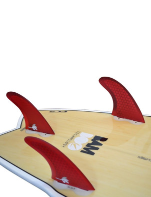 Circle One FCS M5 Honeycomb Tri Fin Set Medium - Red