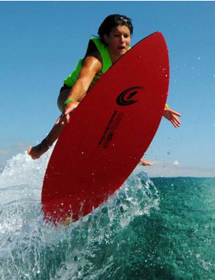 Circle One Fibreglass Skimboard 50" - Red