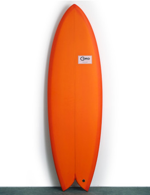 Cord Humbucker surfboard 6ft 0 Futures - Burnt Orange Resin Tint