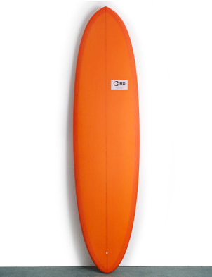 Cord Sunseeker surfboard 6ft 10 Futures - Burnt Orange Resin Tint