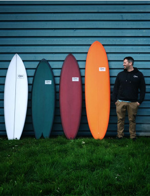 Cord Sunseeker surfboard 7ft 4 Futures - Grey Resin Tint