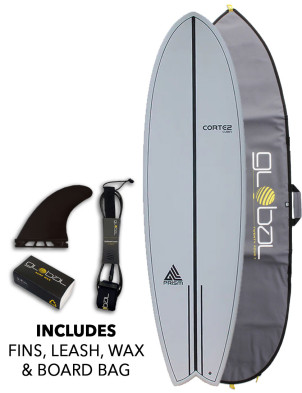 Cortez Cubin Surfboard 6ft 3 Futures package - Grey