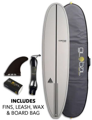 Cortez Fugitive Surfboard 8ft 0 Futures Package - Grey
