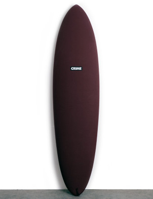 Crime CA Twin Soft Top Surfboard 7ft 6 - Ox Blood/Black