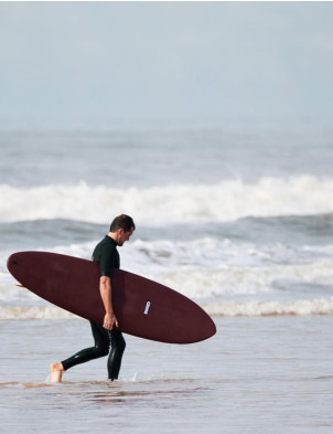 Crime CA Twin Soft Top Surfboard 7ft 6 - Ox Blood/Black