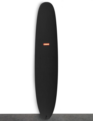Crime Involvement Soft Top Longboard Surfboard 9ft 1 Single Fin - Black/Red