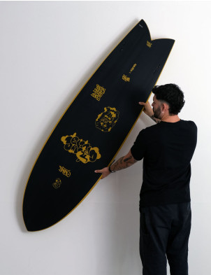 Crime Keel Fish Soft Top Surfboard 6ft 5 - Dijon/Black
