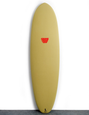 Crime Stubby Soft Top Surfboard 7ft 0 Single Fin - Old Foam 