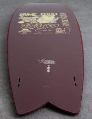Crime Keel Long Fish Soft Top Surfboard 7ft 5 - Oxblood/Syndicate