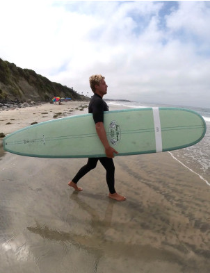 Takayama In The Pink Tuflite Pro Surfboard 8ft 6 FCS II 2 + 1- Sage 
