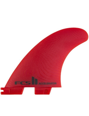FCS II Accelerator Neo Glass Eco Tri Fins Medium - Red