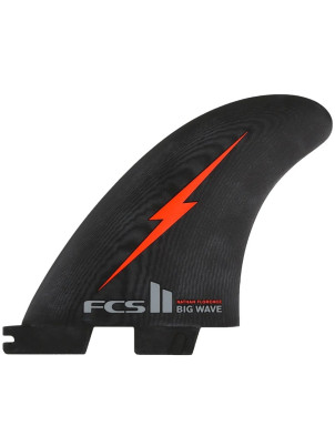 FCS II NF Big Wave G10 Paddle Tri Fins Large - Black