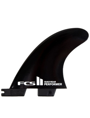 FCS II Performer Black Quad Rear Fins Medium - Black