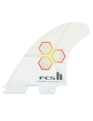 FCS II CI PC Tri Fins Medium - White/Flame