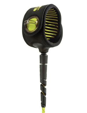FCS Freedom Helix Surfboard Comp Leash 6ft - Cyber Lime