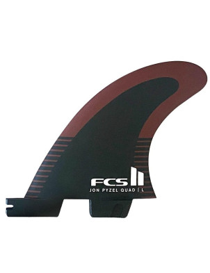 FCS II Pyzel PC Aircore Quad Rear Fins Large - Black/Shiraz