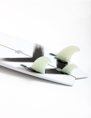 FCS II Power Twin + Stabilizer PG Tri Fins X Large - Clear