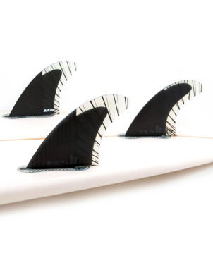 FCS II Reactor PC Carbon Tri Fin Large - Black/Charcoal