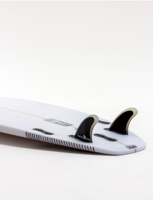 FCS II Reactor PC Quad Rear Fins Medium - Charcoal/Black