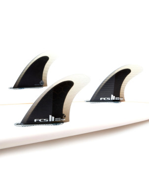 FCS II Reactor PC Tri Fins Medium - Charcoal/Black