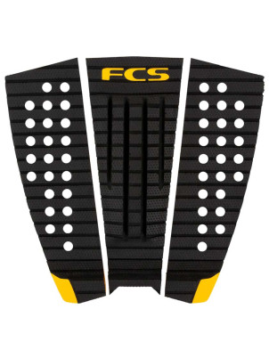FCS Julian Tread-Lite Surfboard Tail Pad - Charcoal/Mango