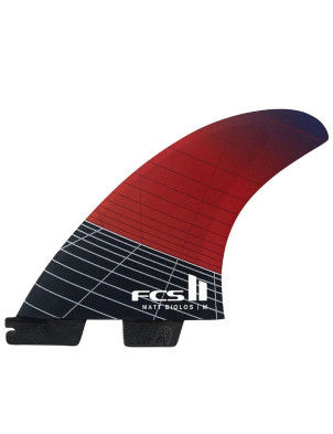 FCS II MB PC Carbon Tri-Quad Fins Medium - Red 