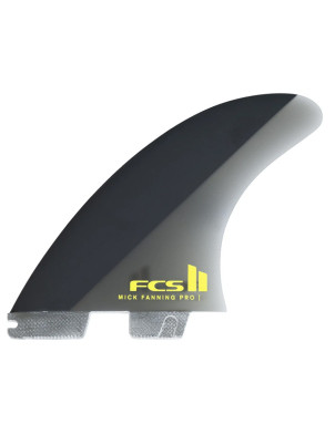 FCS II MF PG Tri Fins Large - Black/Acid