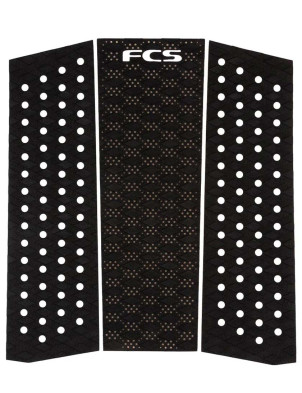 FCS T-3 Eco Mid Front Foot surfboard traction pad - Black