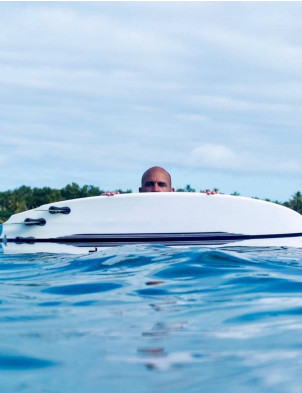 Slater Designs LFT Cymatic surfboard 5ft 10 FCS II - White