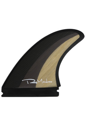 Machado Groove Futures Tri Fins Medium/Large - Black/Wood