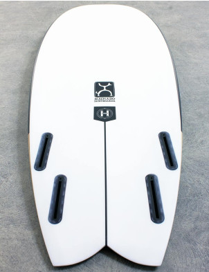 Firewire Helium Seaside surfboard 5ft 5 Futures - White