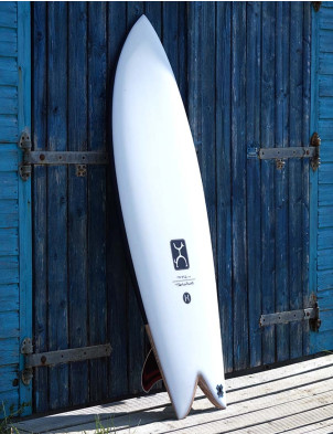 Firewire Helium Too Fish Surfboard 5ft 11 Futures - White