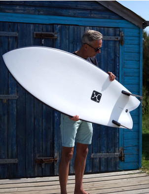 Firewire Helium Too Fish Surfboard 5ft 2 Futures - White