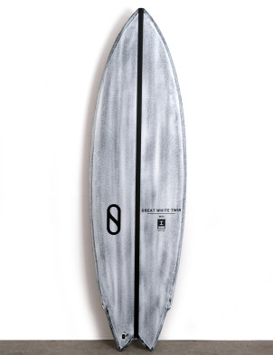 Slater Designs Volcanic Great White surfboard 6ft 0 - Futures