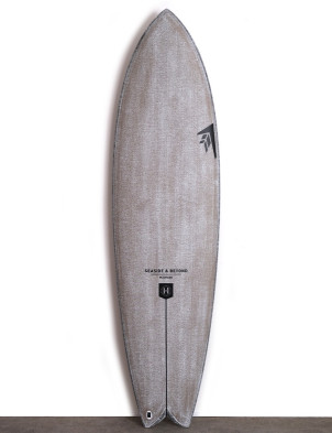 Firewire Volcanic Seaside & Beyond surfboard 7ft 4 Futures - White
