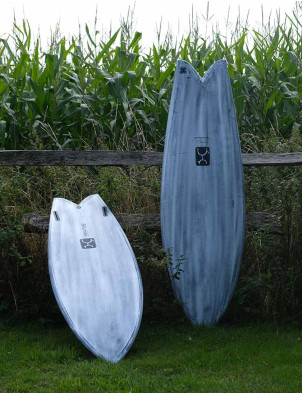Firewire Volcanic Too Fish Surfboard 5ft 11 Futures - Grey