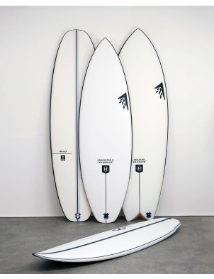 Firewire Helium Evo surfboard 5ft 4 Futures - White