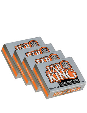 Far King Tropical Water Wax Pack 4 Bars of extra hard surf wax - Misc