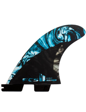 FCS II Matt Biolos PC Carbon Tri Fin Medium - Blue