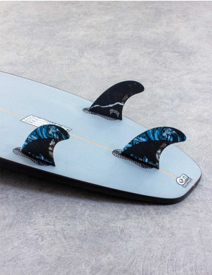 FCS II Matt Biolos PC Carbon Tri Fin Medium - Blue